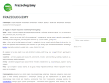 Tablet Screenshot of frazeologizmy.rolnicy.com